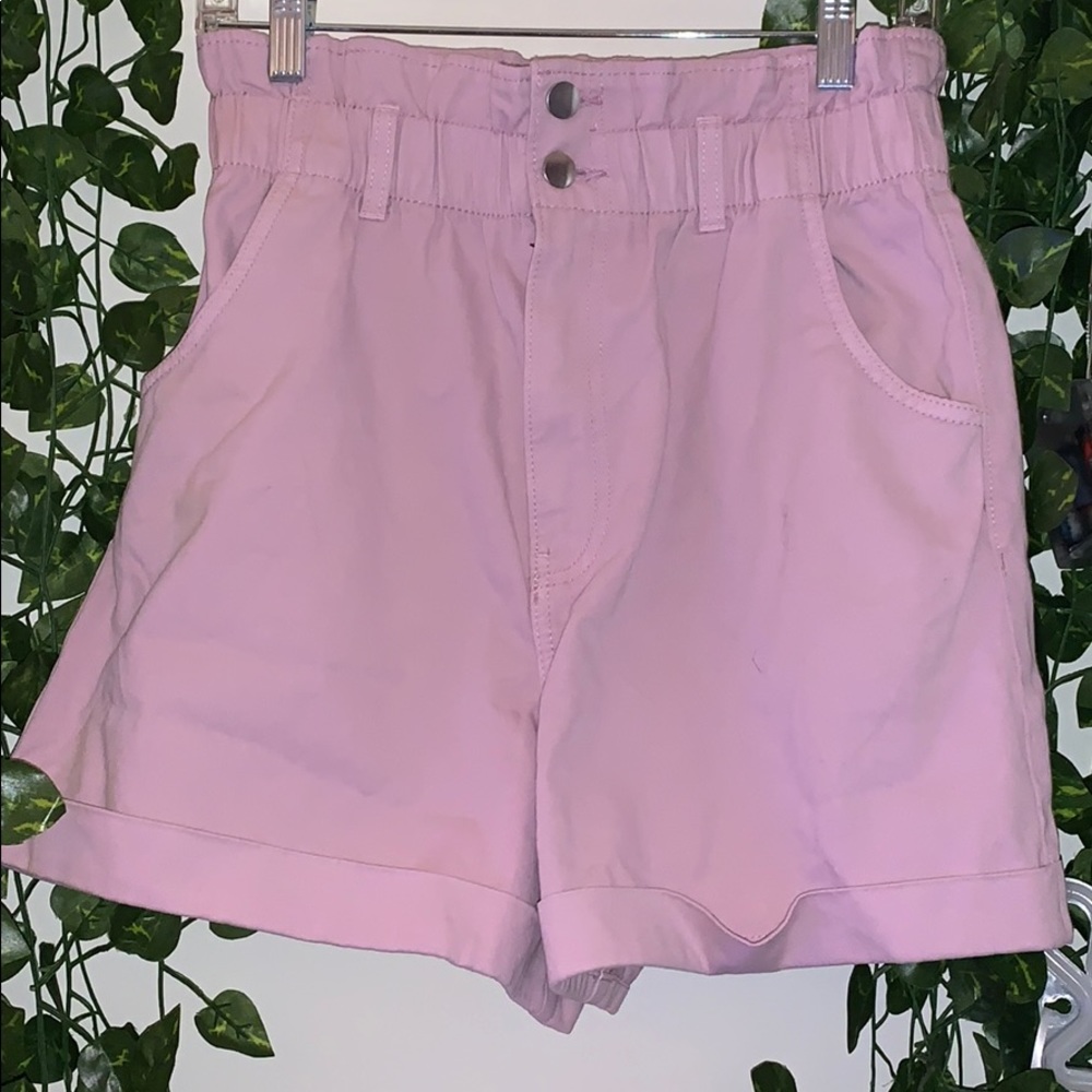 High-wasted Paperbag Shorts